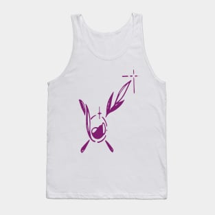 purple floral Sagittarius zodiac sign Tank Top